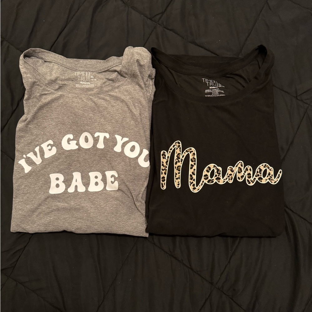 Maternity Graphic T-Shirts 🤰🏾🩶🖤